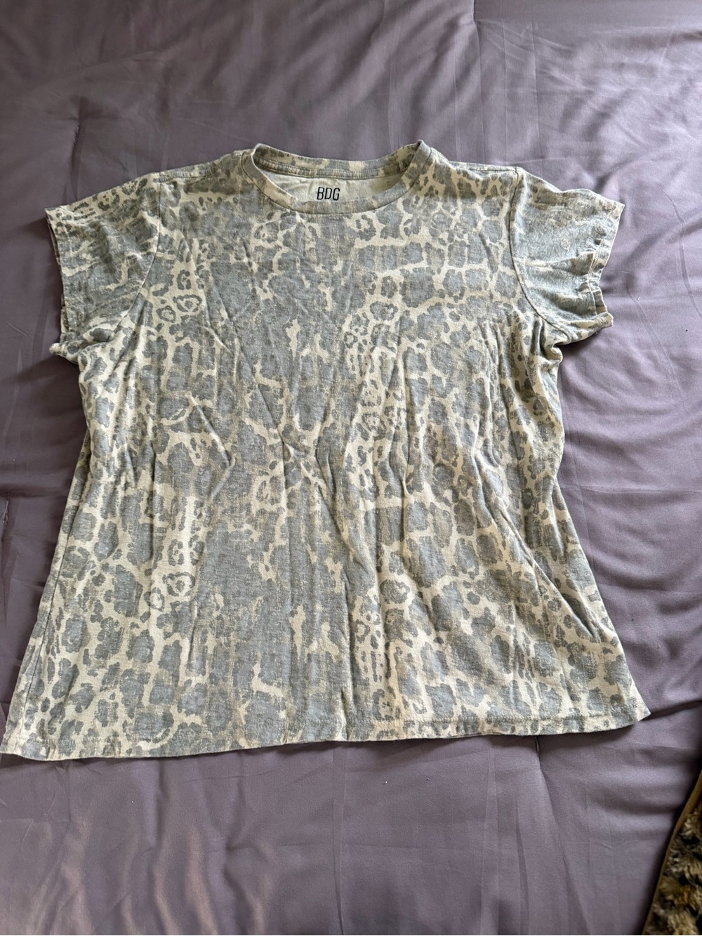 BDG Short Sleeve Leopard Print Tee